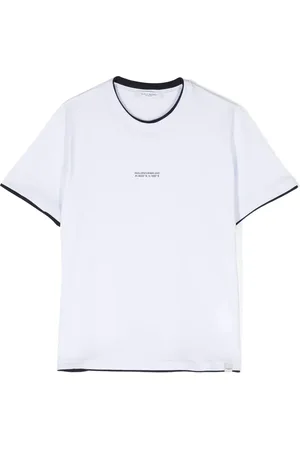 Paolo Pecora Contrasting-trim cotton T-shirt