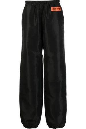 Heron Preston Logo-patch wide-leg trousers