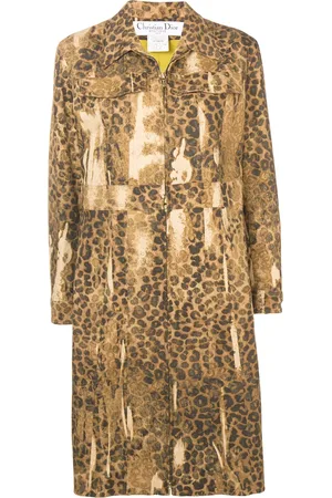 Dior Pre-owned leopard print coat