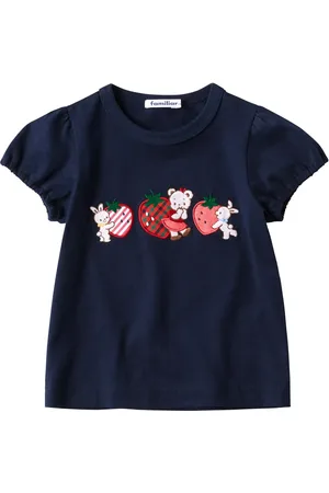 Familiar Motif-embroidered cotton T-shirt