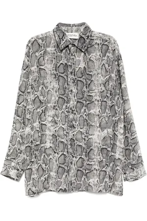 Tessitura Body Couture Snake mandarin shirt