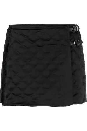 Durazzi Milano Quilted wrap-style mini skirt