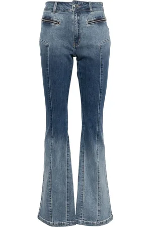 Izzue Zip-pocket bootcut jeans