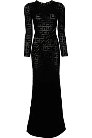 Elisabetta Franchi Logo-embroidered maxi dress