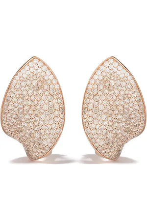 Pasquale Bruni 18kt rose gold Giardini Segreti champagne diamond studs