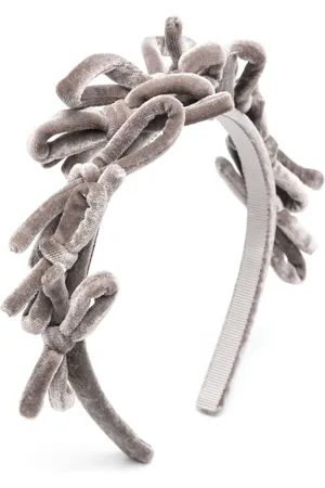 MONNALISA Bow-detail velvet hair band