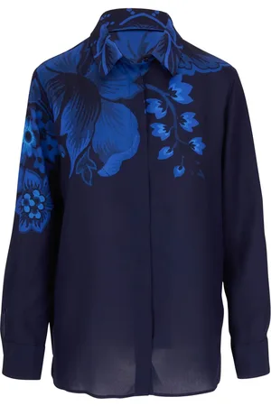 Etro Floral-print button-down silk shirt