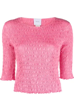 Patou Smocked cotton T-shirt