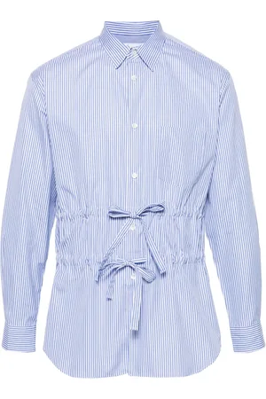 Comme des Garçons Drawstring-waist striped shirt