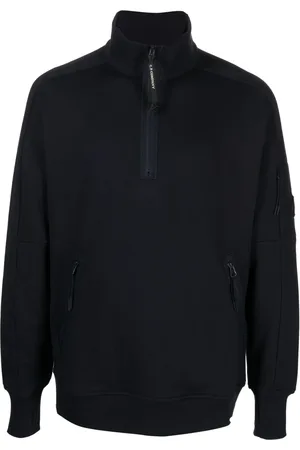 C.P. Company Lens-detail long-sleeve cotton jumper