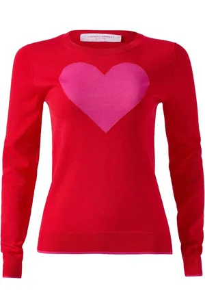 Carolina Herrera Heart-print knitted top