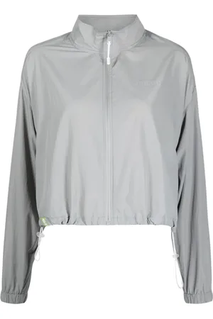 Chocoolate Reflective-logo zipped jacket