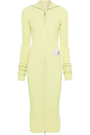 Maison Mihara Yasuhiro Logo-patch midi dress