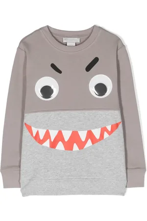 Stella McCartney Shark Face colour-block sweatshirt
