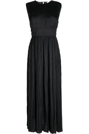 ULLA JOHNSON Delia plissé-effect maxi dress