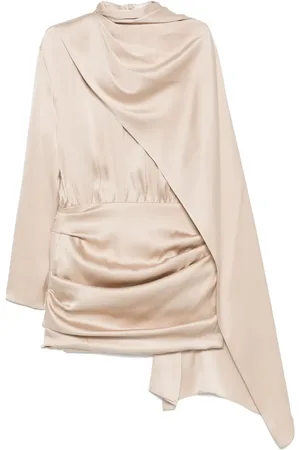 MAGDA BUTRYM Cape-effect mini dress