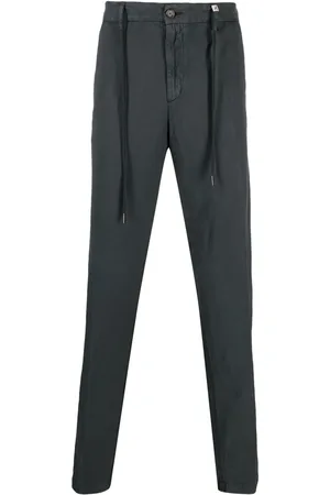 MYTHS Drawstring-waist lyocell-linen chino trousers