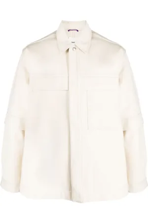 OAMC Short-sleeve overlay cotton shirt jacket