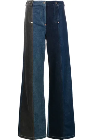 Moschino High-waisted wide-leg jeans
