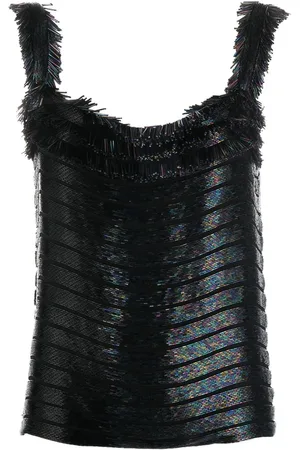 Gucci 2010s bead-embroidered sleeveless top