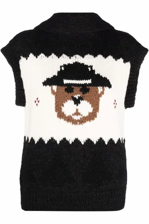 Dsquared2 Intarsia-knit sleeveless cardigan