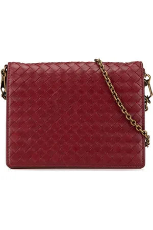 Bottega Veneta 2012-2024 Nappa Intrecciato Wallet On Chain crossbody bag