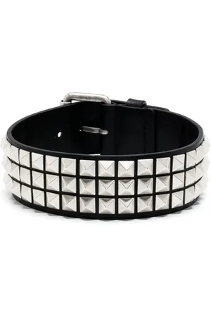 Moschino Rockstud-embellished leather choker necklace