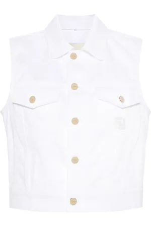Fendi FF-motif denim gilet