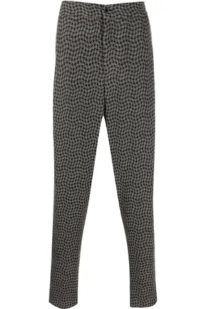 Giorgio Armani Drop-crotch tapered-leg trousers