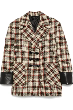 Paco rabanne Checked peacoat