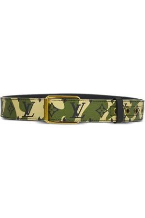 LOUIS VUITTON X Takashi Murakami 2008 Monogramouflage canvas belt