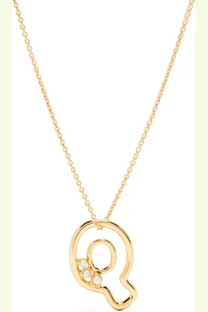 Missoma Q-letter pendant chain-link necklace