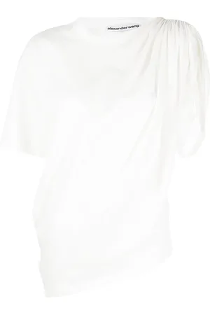 Alexander Wang Drape-detail short-sleeve T-shirt