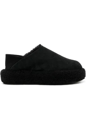Natasha Zinko Monster shearling convertible slides