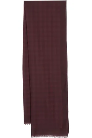 LOUIS VUITTON 2000s check-pattern frayed scarf
