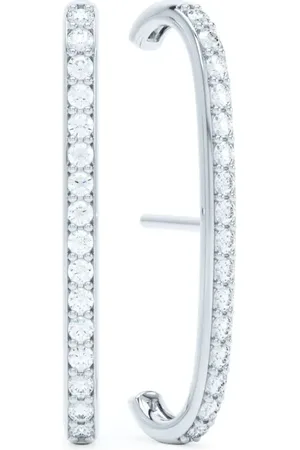LOEV 14kt white gold Allday diamond ear cuffs