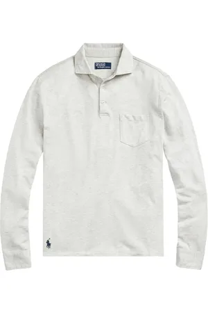 Ralph Lauren Mélange-effect long-sleeve polo shirt