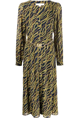 Michael Kors Chain-link print shirt dress