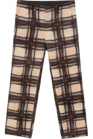 Kenzo 2000s check-pattern trousers