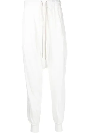 Rick Owens Cotton drawstring trousers