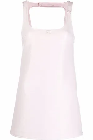 Courrèges Sleeveless vinyl mini dress