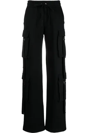 BLUMARINE Straight-leg cotton cargo trousers