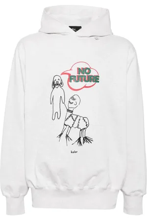 Kolor Graphic-print cotton hoodie
