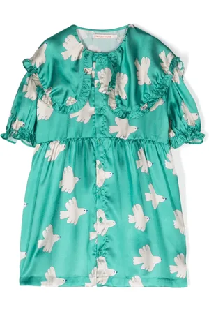 Tiny Cottons Doves satin shirtdress