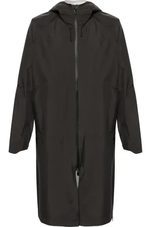HERNO Zip-up hooded maxi raincoat