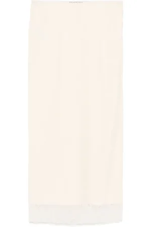 Serafini Corded-lace midi skirt