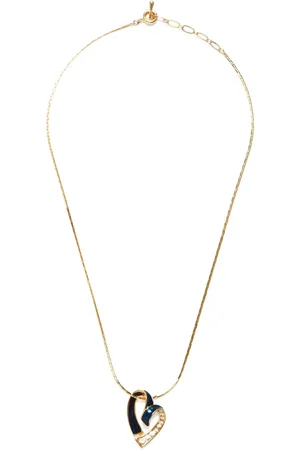 Dior Rhinestone heart necklace