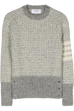 Thom Browne 4-Bar stripe chunky-knit jumper