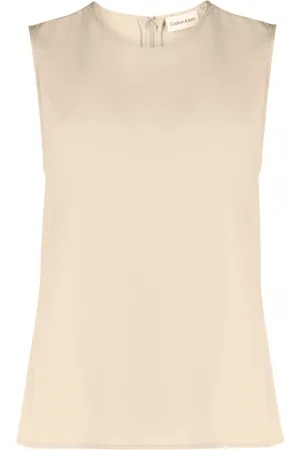 Calvin Klein Sleeveless crêpe top