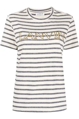 Lanvin Logo-print striped T-shirt